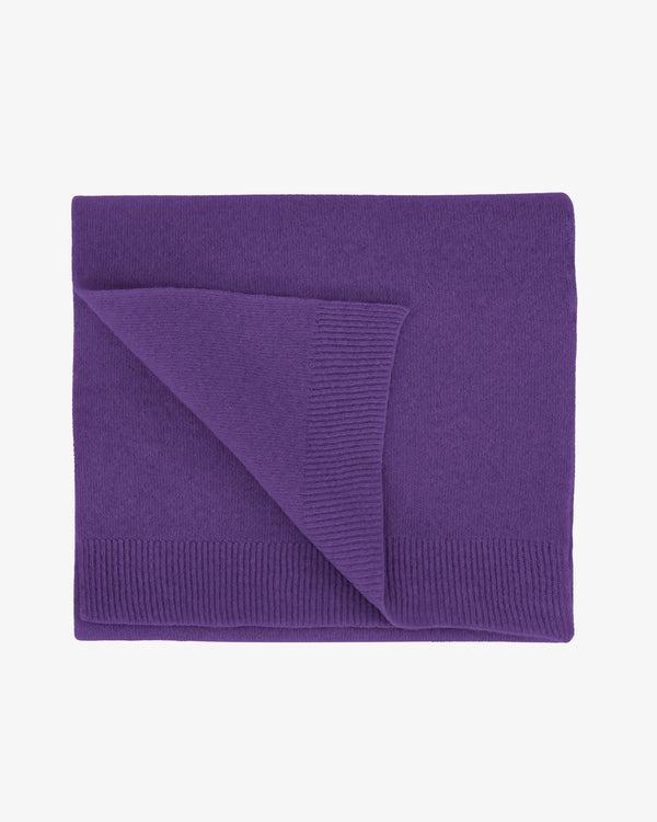 Colorful Standard Merino Wool Scarf Ultra Violett Schal lila